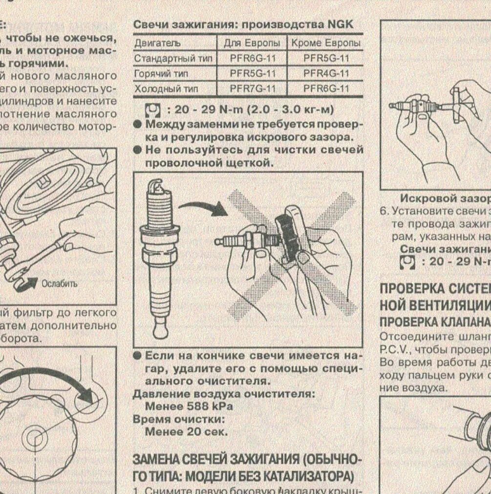 Какой зазор должен быть у свечи зажигания