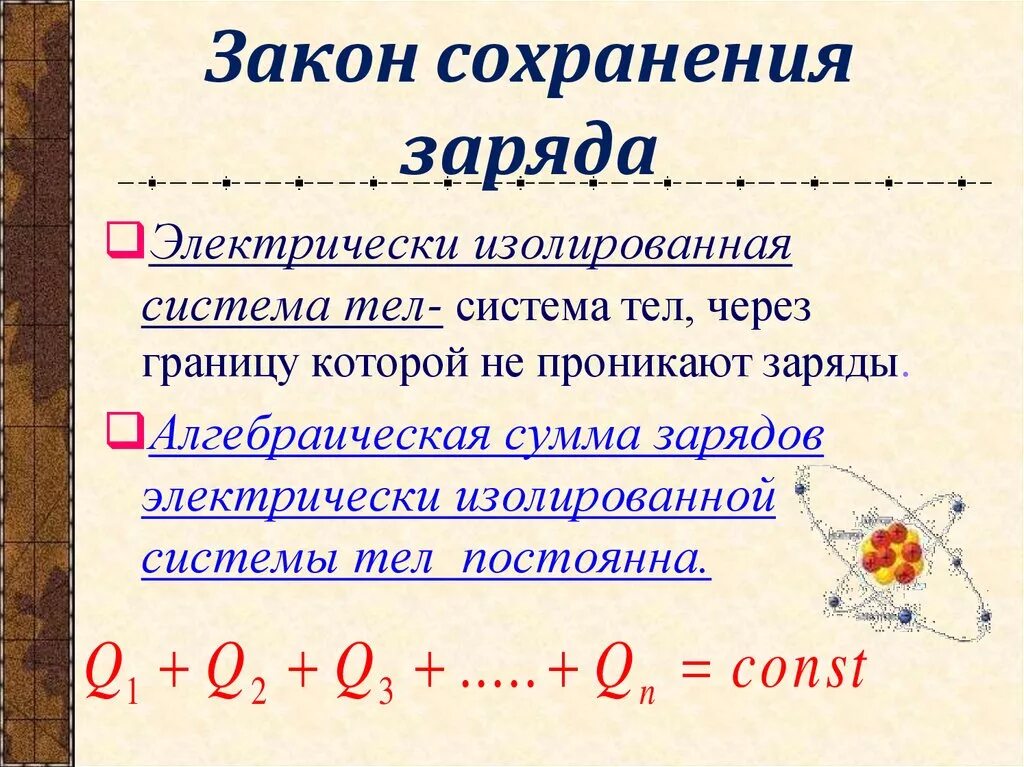 Закон сохранения электрического заряда физика 10 класс. Закон сохранения электрического заряда формула. Конспект закон сохранения электрического заряда 10 класс физика. Закон сохранения заряда формула. Закон сохранения электрического заряда формула физика.