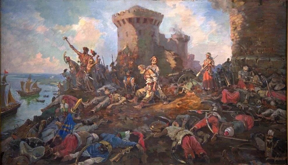 Азовское сидение донских Казаков 1637-1642. Взятие Азова казаками в 1637. Азовское осадное сидение 1637-1642. Осада Азова 1641.