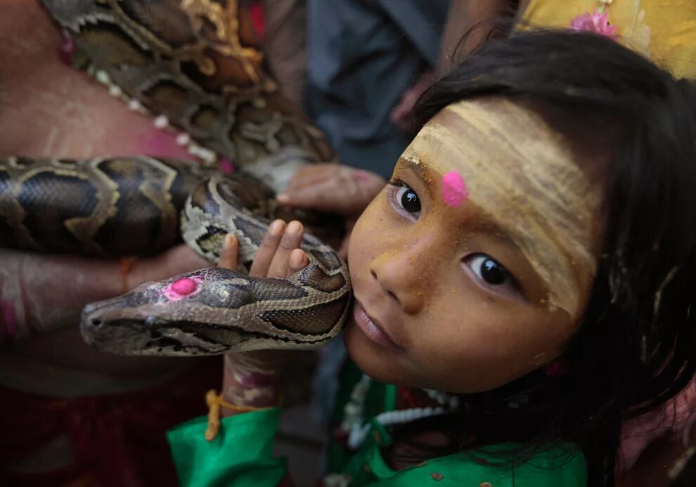 Ребенок держит змею. Дети со змеями. Мальчик со змеиной кожей, Индия. Змеи для детей.