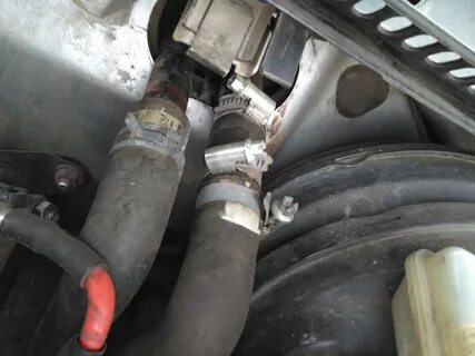 Замена патрубков отопителя
