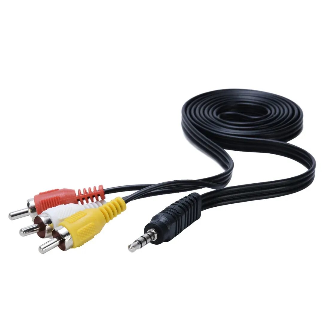 Av 01. Кабель av 3.5mm 3rca. Провод 3 РЦА 3.5Джек. 3.5 Jack-3rca 1.5m; шнур 3rca \ av.Cable \ 1.5 м.. Шнур Alencom шт. 3,5 - 2rca 1,2м 62-014.