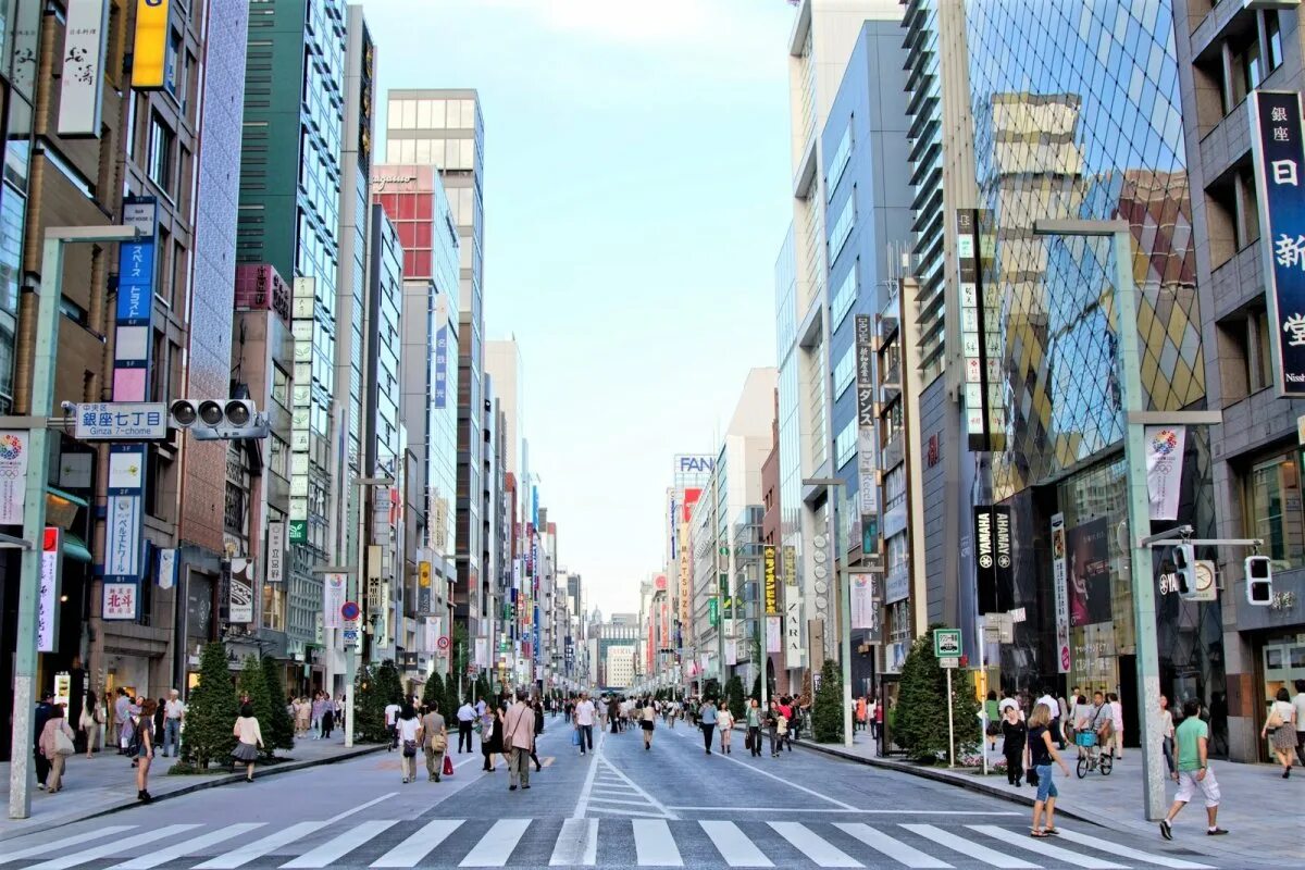 Улица Гиндза в Токио. Район Гинза в Токио. Япония район Гиндза. Япония район Гинза.