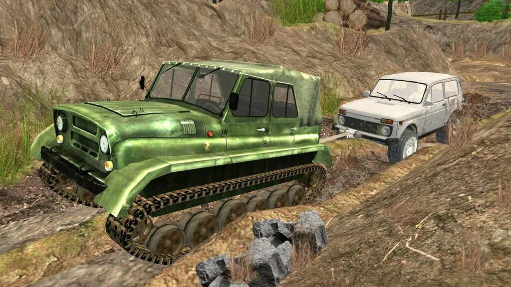 Много денег уазик. Симулятор бездорожья SPINTIRES. ДТ 75 Spin Tires. Игра вездеходы Spin Tires. UAZ Offroad Simulator.