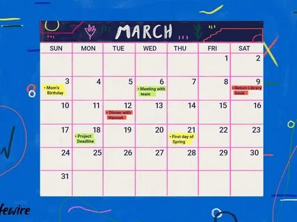 Make calendars