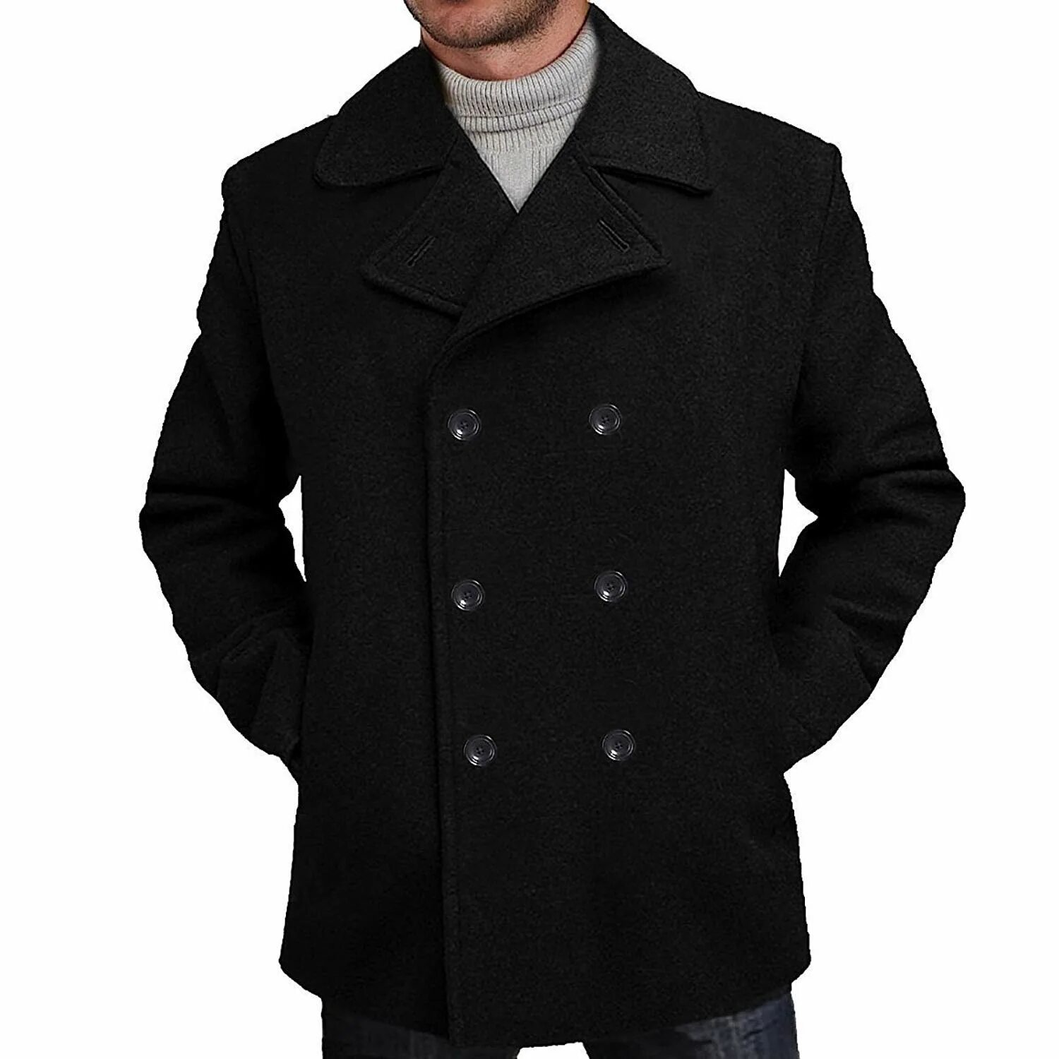 Wool Blend Coat пальто мужское\. Двубортное шерстяное пальто мужское Zara. Бушлат Pea Coat. Пальто бушлат HM.