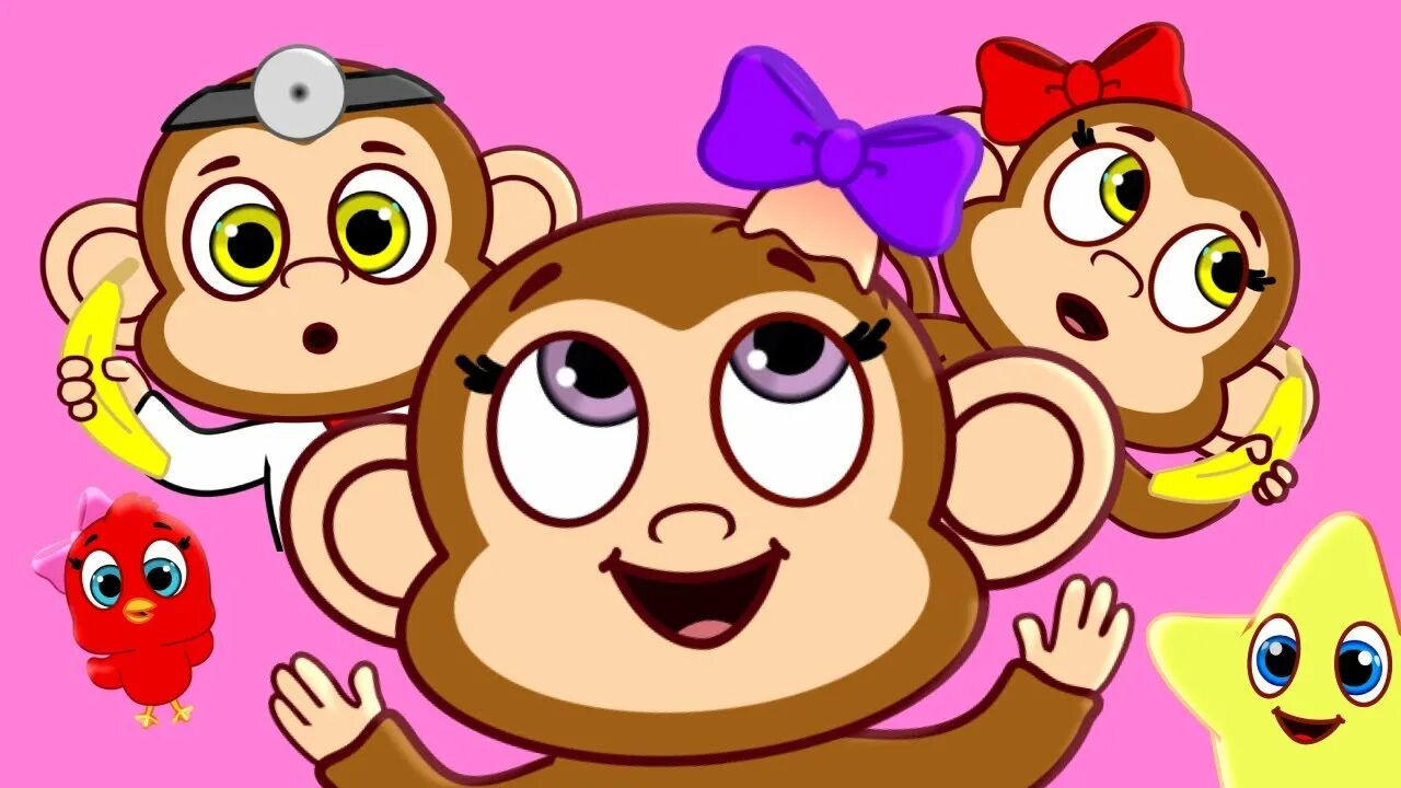 Little monkeys 2. Обезьянка 2д. abc song for kids обезьянки. five little monkeys. kids rhymes five little monkeys.