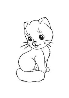 Где нарисован котенок