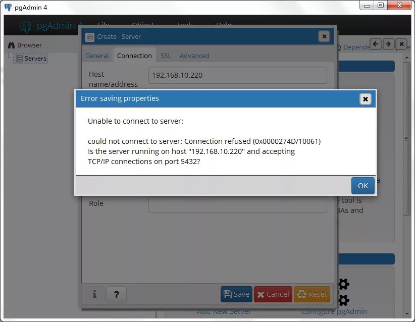 PGADMIN connect. PGADMIN connection. Could not connect. PGADMIN POSTGRESQL как подключиться к серверу. Unable to connect to server connection