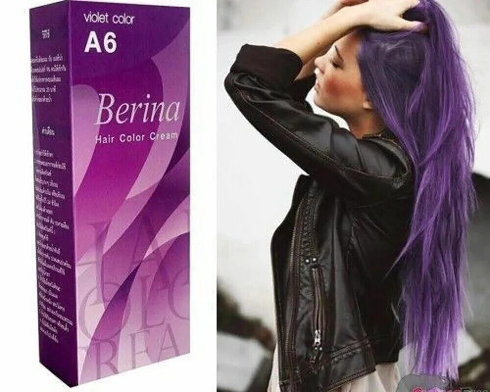 Сильная краска для волос. Краска Berina hair Color. Berina hair Color Cream Magenta a24. Краска для волос Хайр колор фиолетовая. Berina Violet a6.
