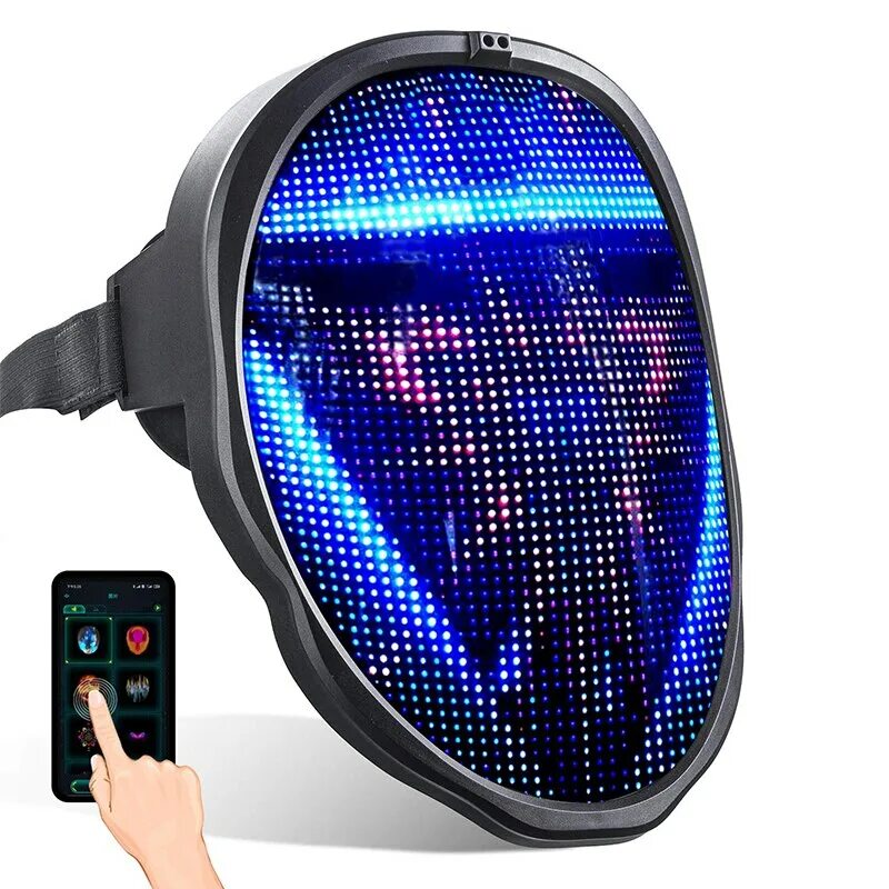 Купить светодиодную маску. Маска РГБ. Светодиодная маска led Mask. Светодиодная RGB маска. Маска со светодиодным дисплеем.