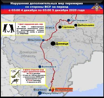 Карта ополченцев донбасса