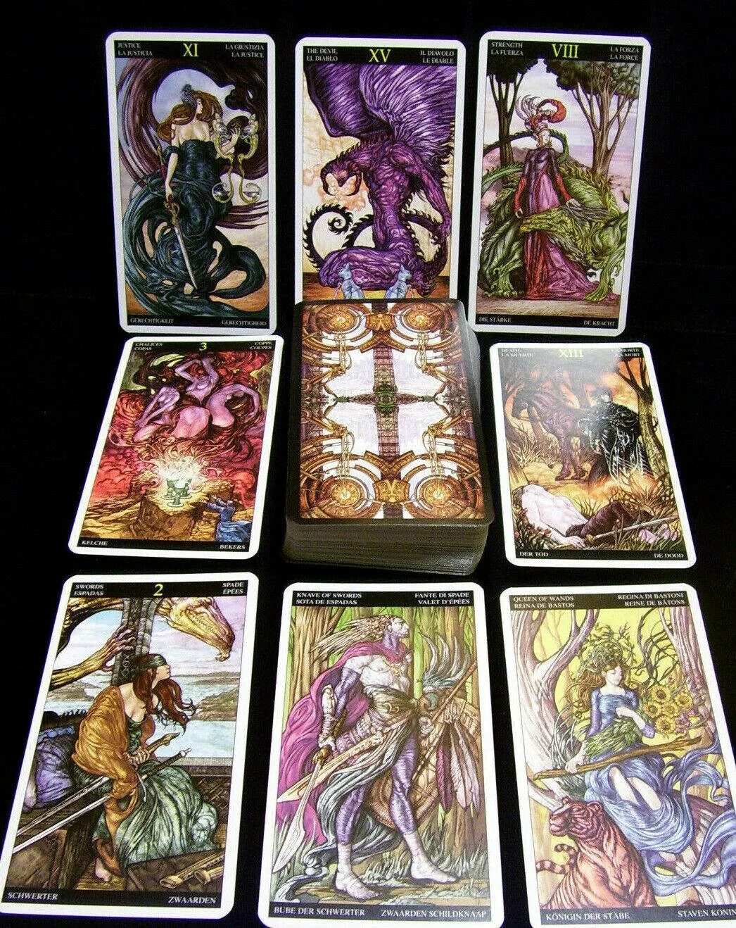 Колоды таро какая лучше. Таро фэнтези (Fantasy Tarot). Tarot Deck Таро. Черномагическая колода Таро. Universal Fantasy Tarot галерея.