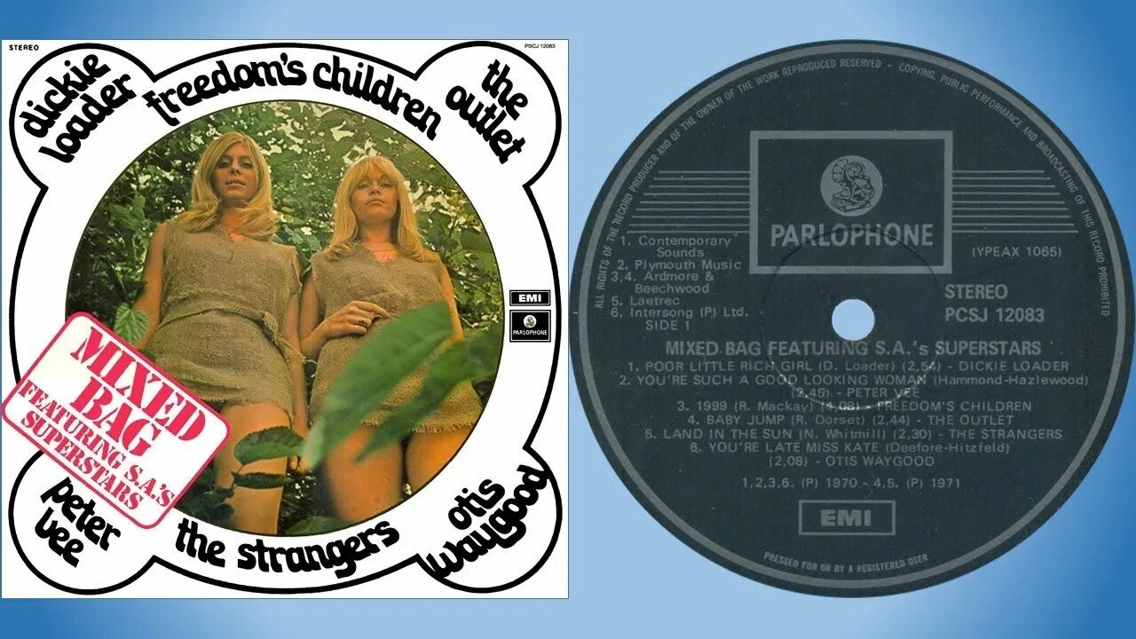 Otis Waygood. Dickie Loader & the Blue Jeans. Freedom's children - Astra (1970. Dickie Loader and the Blue Jeans - come go with me (1965). Freedom's children