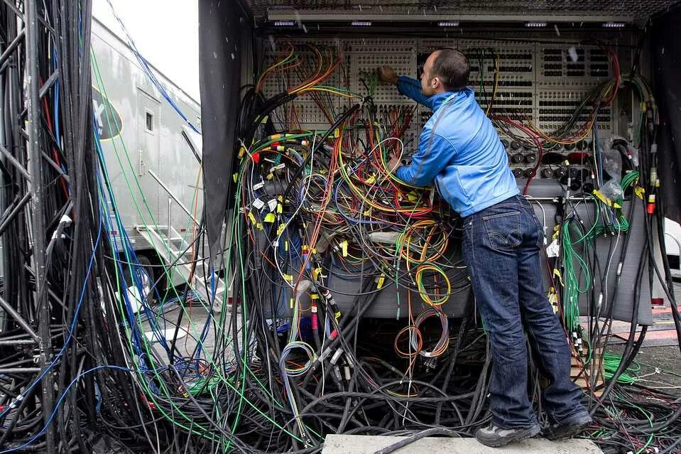 Сервер. Системное администрирование. Куча проводов. Проблемы системного администратора. Проблемы системного администратора.