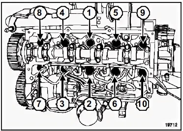 Схема протяжки ГБЦ Рено Логан 1.4. Затяжка ГБЦ Логан 1.4. Протяжка ГБЦ Рено Сценик 1. Затяжка ГБЦ Логан 1.6 8 клапанов.