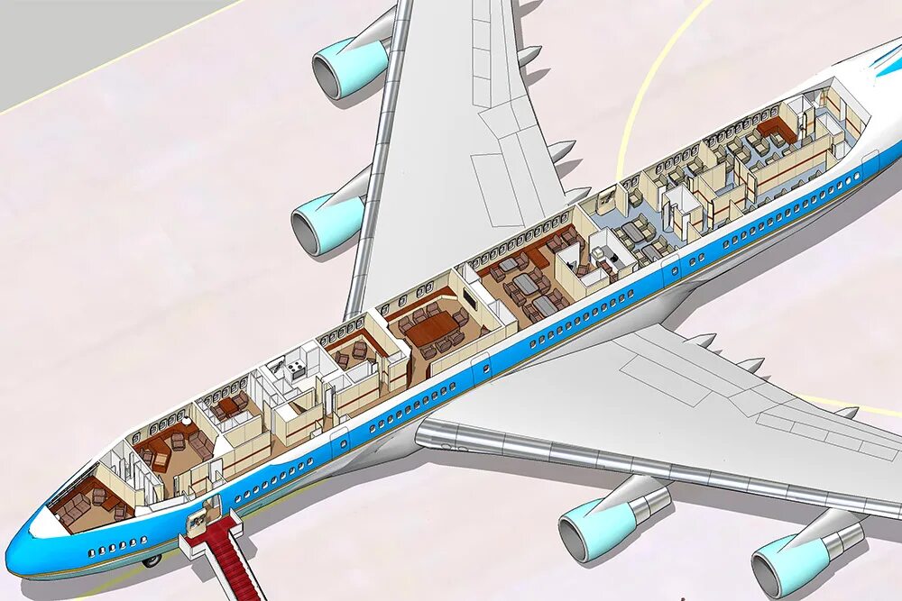 Самолет глав стран. Фюзеляж Боинга 747. Ил-96 президентский борт. Самолет президента Америки внутри. Боинг 747 президента США.