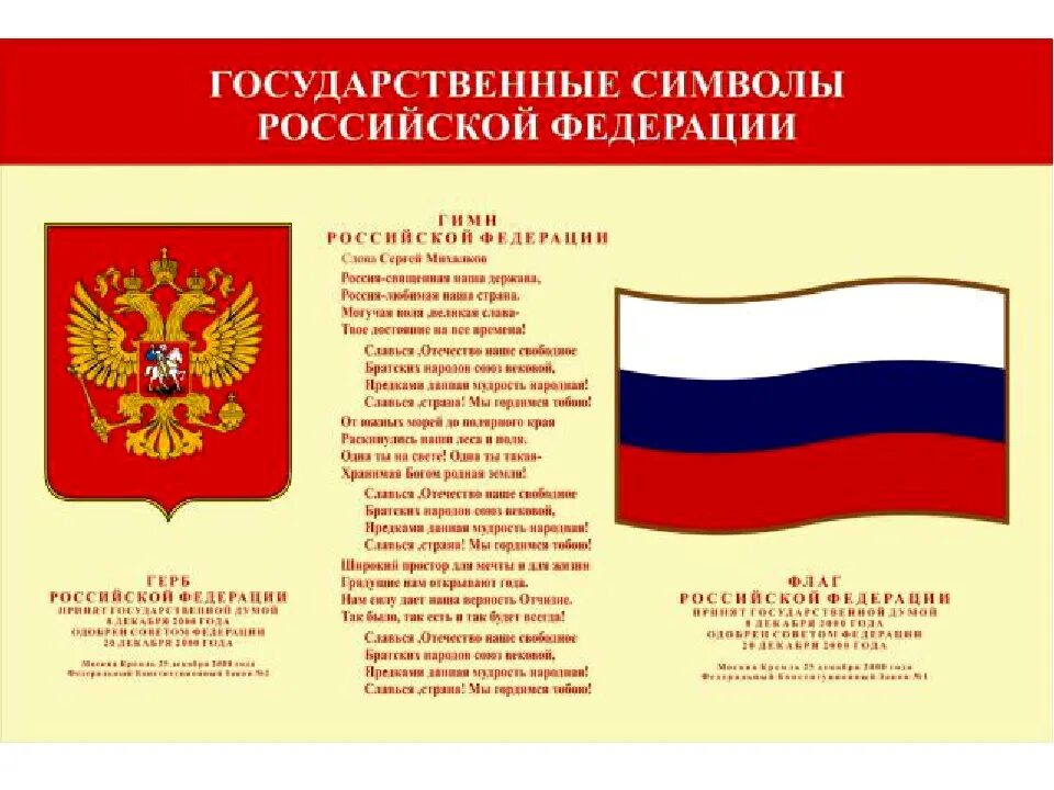 Какие есть государственные символы. Государственный флаг Российской Федерации с гербом. Флаг герб гимн РФ. Сивловы России.