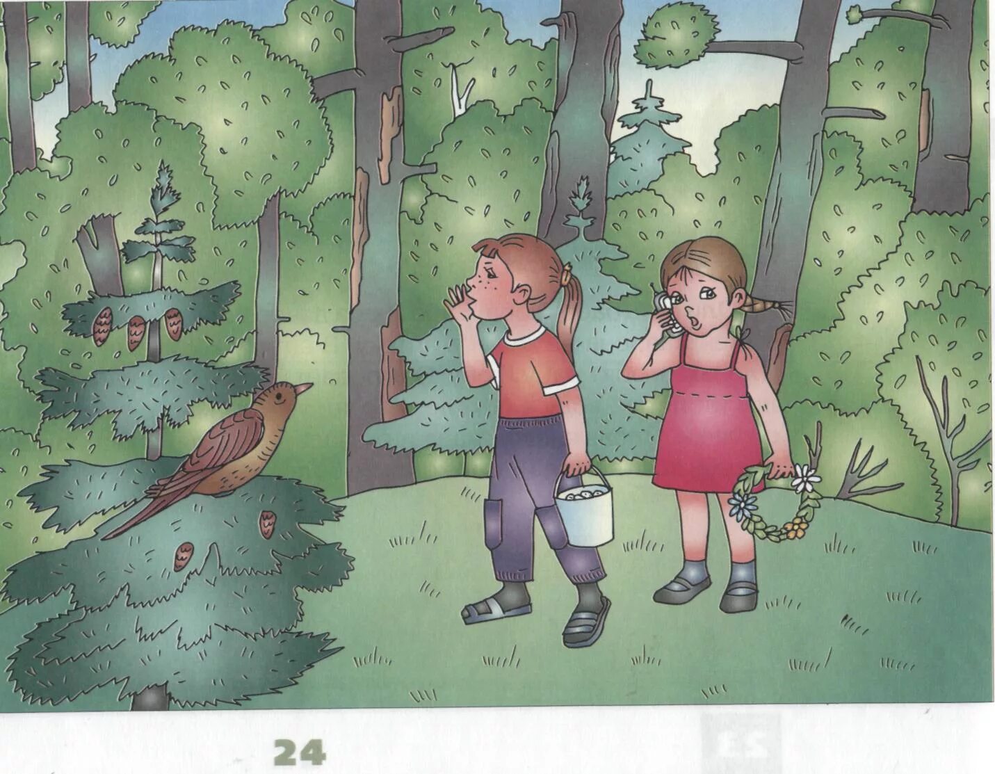 Ау в лесу. Сюжетные картины для детей. Сюжетная картинка в лесу. Заблудившийся в лесу живопись. Сюжетные картинки для дошкольников.