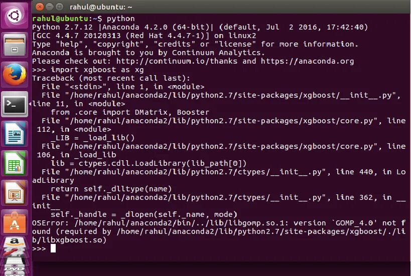 Команды Python в Ubuntu. Python 2.0. Redis в убунту а Python в Windows. Import xgboost.