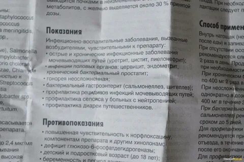 Нолицин инструкция по применению 400мг