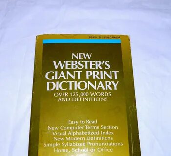 Webster's giant print dictionary. 