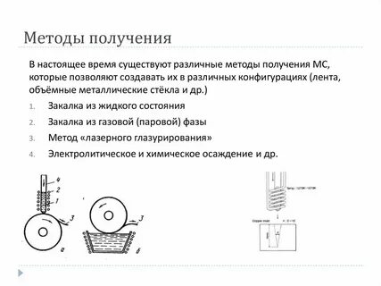 Методы получения и регистрации