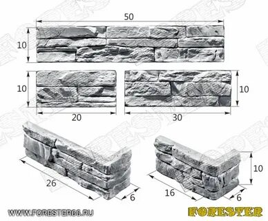 Размеры природного камня