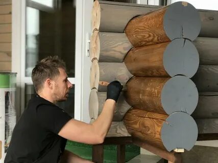 Шлифовка и покраска дома