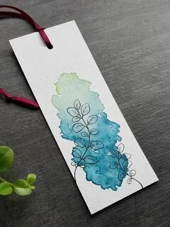 Закладки для книг рисунки акварелью