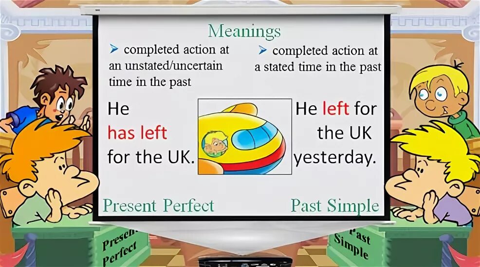 A completed action. A completed action