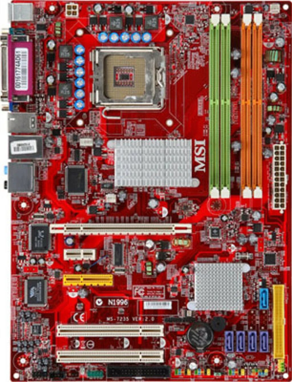 Msi socket. Материнская плата msi p965 neo2. motherboard msi n1996. msi 1996 материнская плата. msi p965 neo-f v2 плата перемычки.