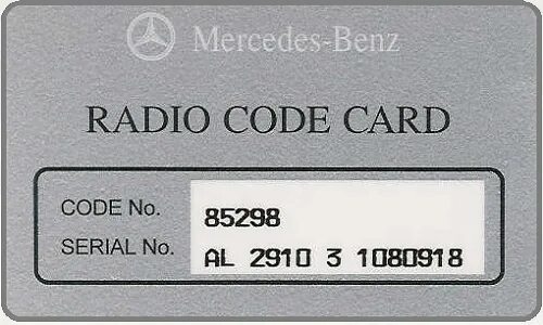 Mercedes codes. Mercedes Radio code. Security code мерс. Radio code it. Банковская карта Мерседес.