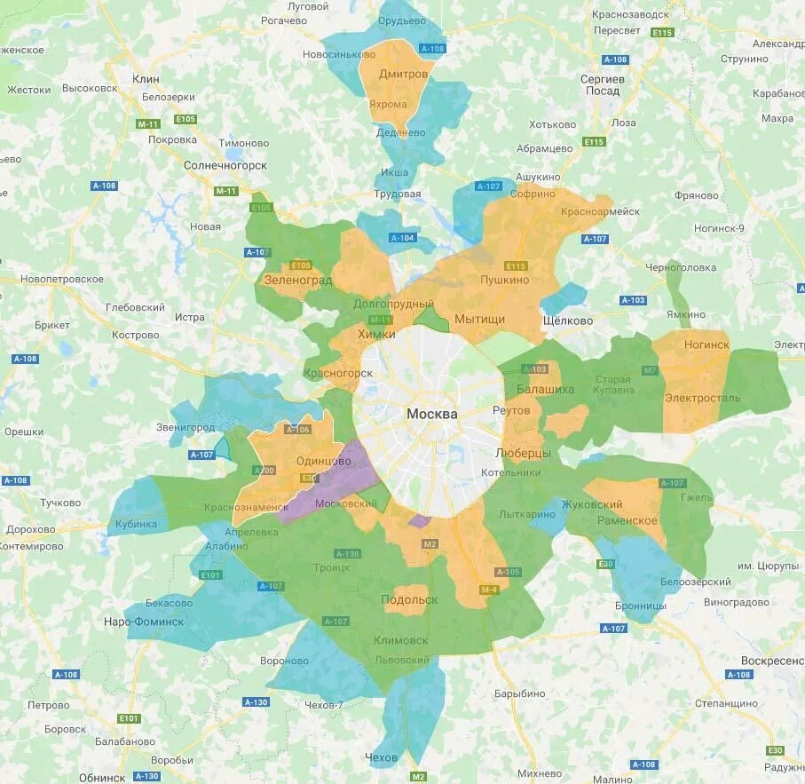 Карта зон покрытия озон. Зоны доставки Москва. Зоны доставки Московская область. Карта доставки. Зоны доставки Озон.