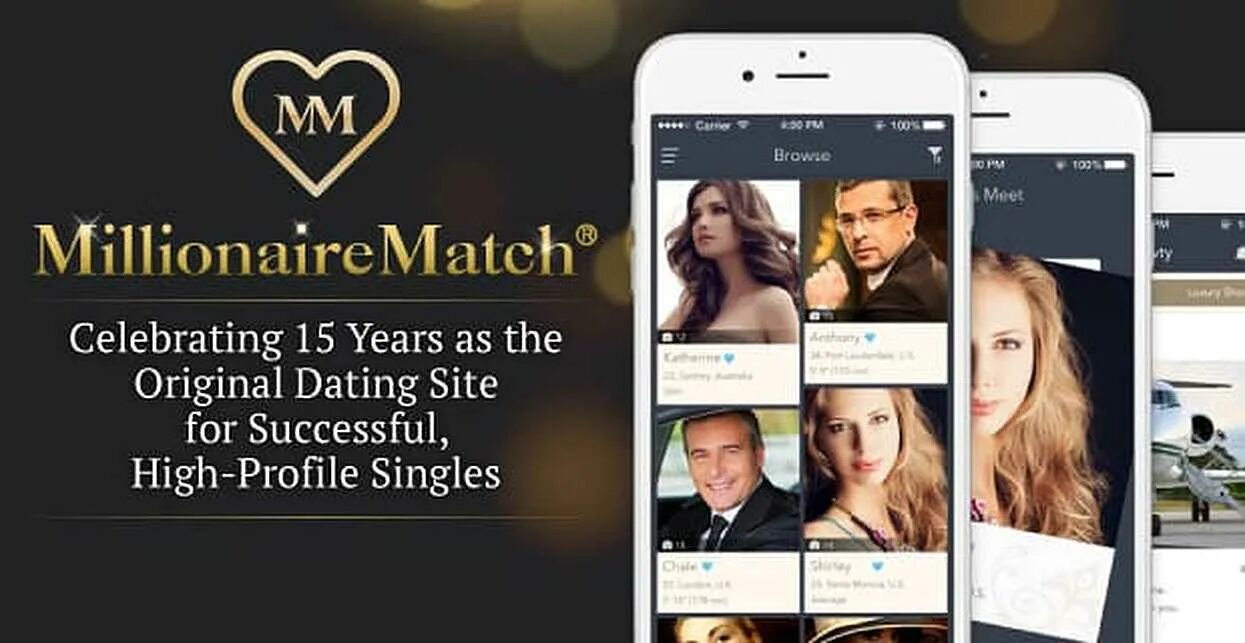 Match site. MILLIONAIREMATCH logo.