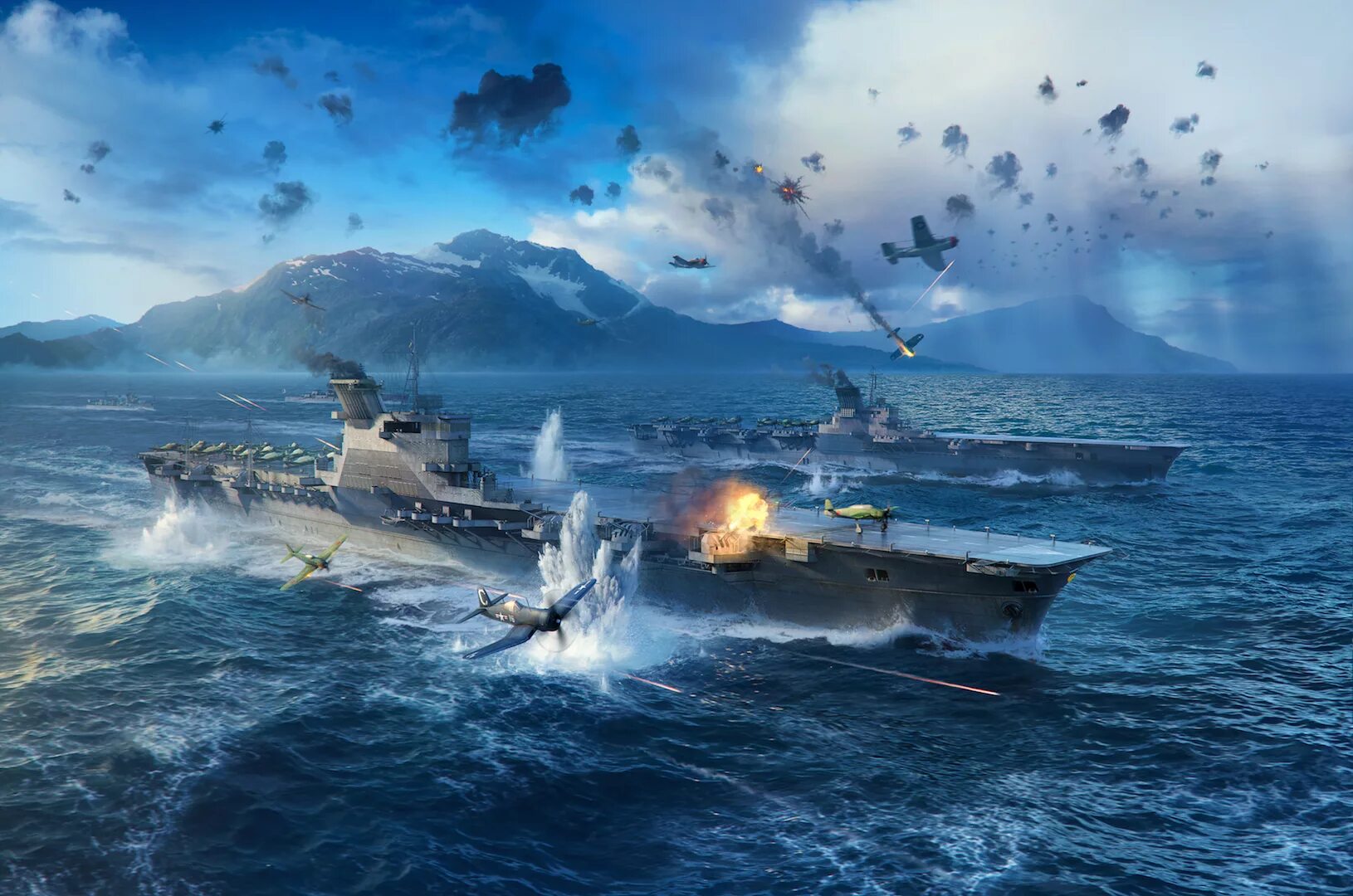 Сайт world of warships. World of Warships авианосцы. World of Warships корабли авианосцы. Морской бой World of Warships. World of Warships aircraft Carrier.