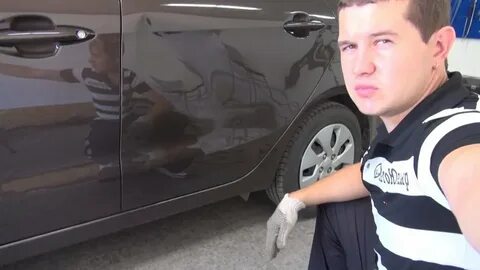 Как выровнять вмятину автомобиля