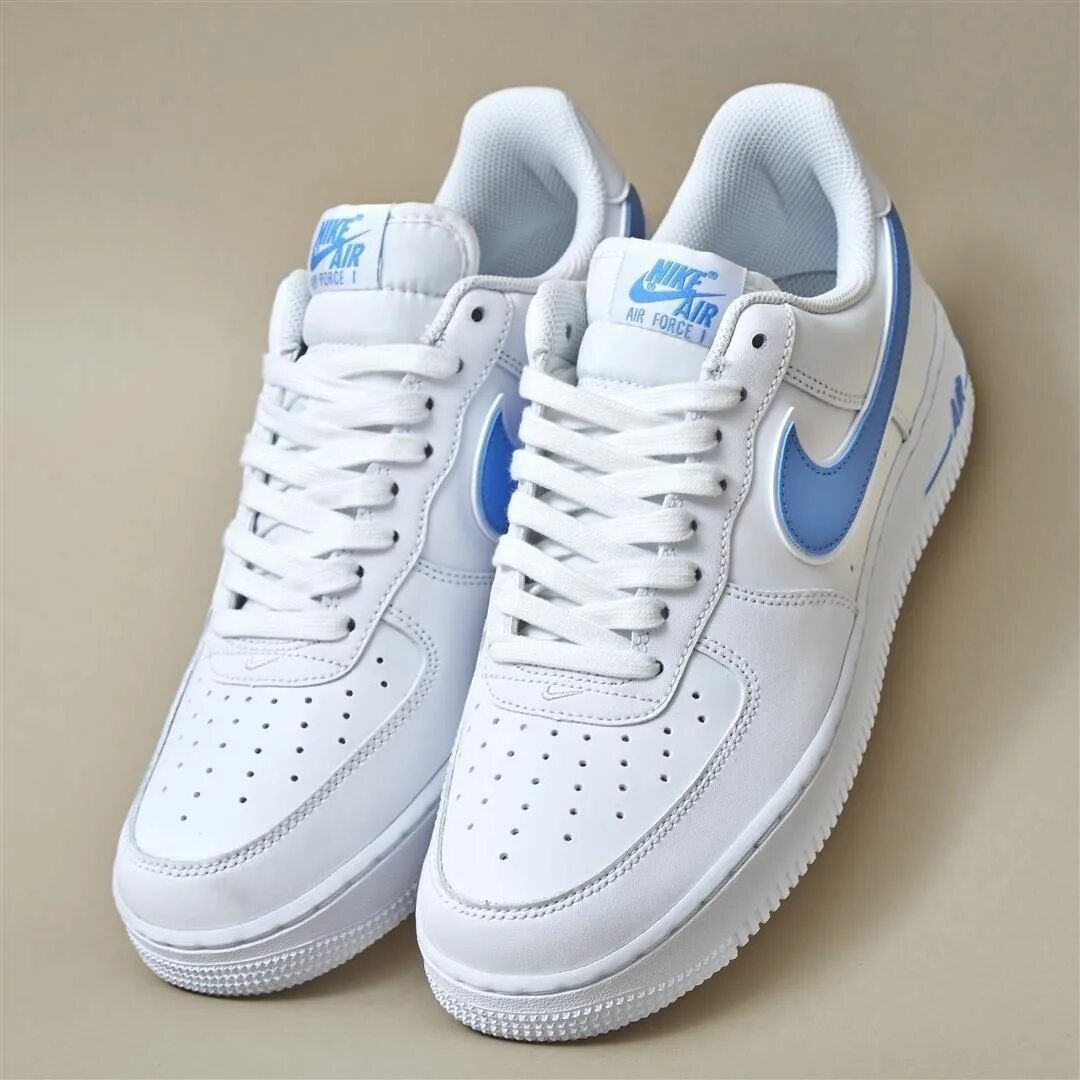 Nike force кроссовки. Nike Air Force 1 Blue White. Nike Air Force 1 классические белые. Найк АИР Форс уан. Nike Air Force 1 Classic.