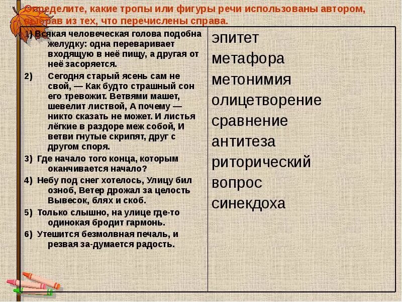 Привести примеры некоторых троп по произведениям пушкина Опера синтетический в вид искусства.(5 класс)
