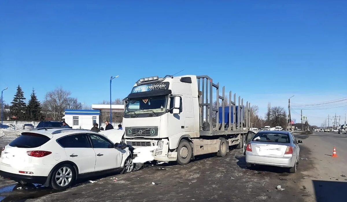 Что случилось за последние сутки в россии. Авария в Курске на налоговой. Аварии Курск зима 2023.