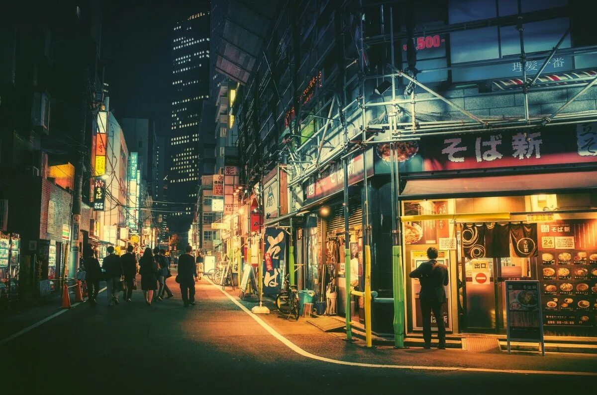 Токийские районы. Masashi Wakui. Масаши Вакуи переулки Токио. Япония Токио улицы. Японский переулок в Токио.