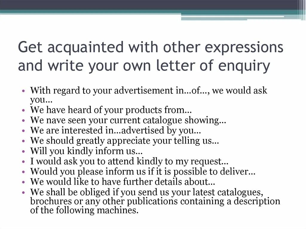 Other expressions