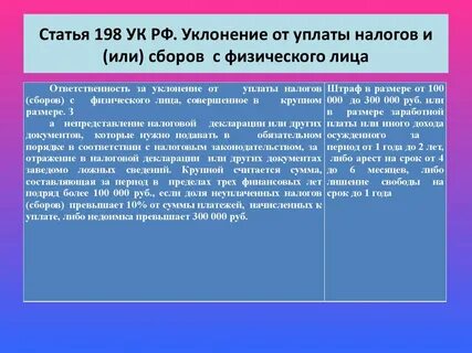 Уклонение методы налогов
