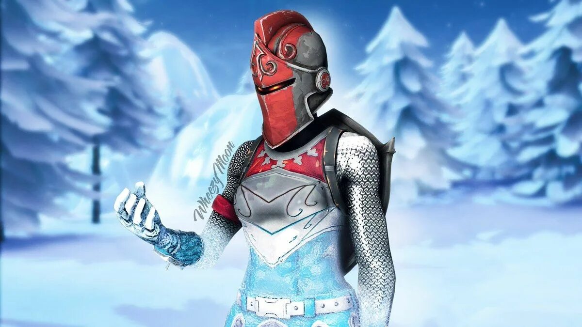 Ледяной рыцарь ФОРТНАЙТ. Красный рыцарь ФОРТНАЙТ. Frozen Red Knight Fortnite. Fortnite морозный рыцарь.