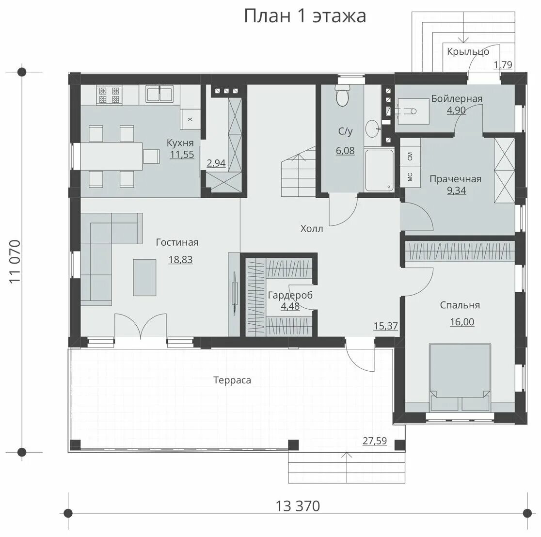 одноэтажный дом две спальни кухня гостиная санузел. планировка дома 70 кв. план дома с пристроенным гаражом сбоку. планировка дома 10 на 10 одноэтажный с 2 спальнями и кухней. планировка дома с 2 спальнями.
