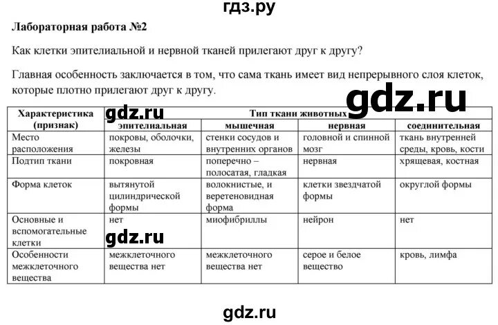 8 класс лабораторная