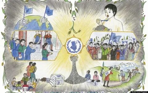 The participants of the drawing contest
