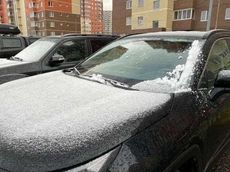 Снежком припорошило. Когда пойдет снег.