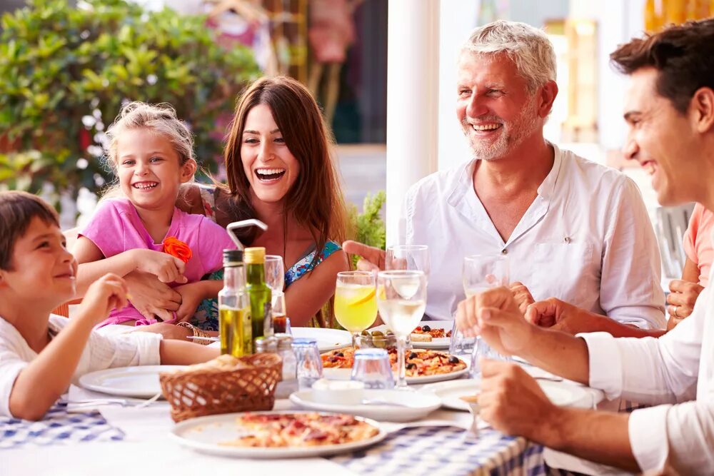 Having a good time with your family