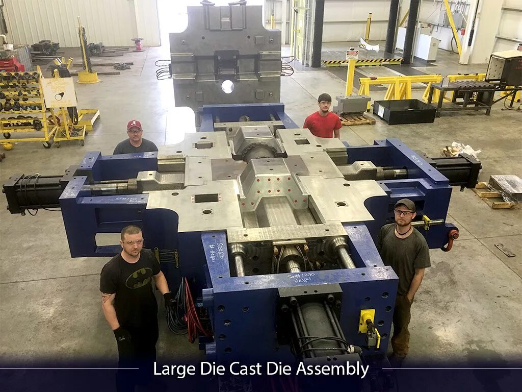 Large cast. Casting assembly. consolidated tool and die.